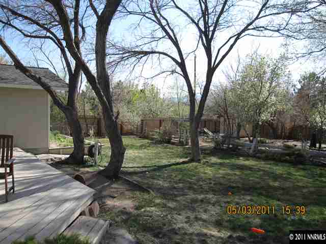 14595 Geronimo Trail Reno, NV 89521 - Photo 12 of 13 a view of a backyard with trees