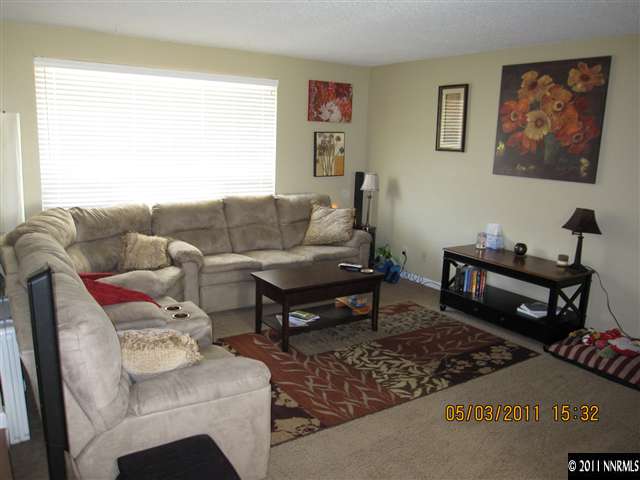 14595 Geronimo Trail Reno, NV 89521 - Photo 3 of 13 a living room with furniture a rug and a window