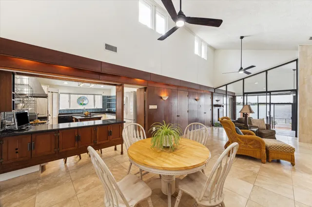 a workspace with furniture