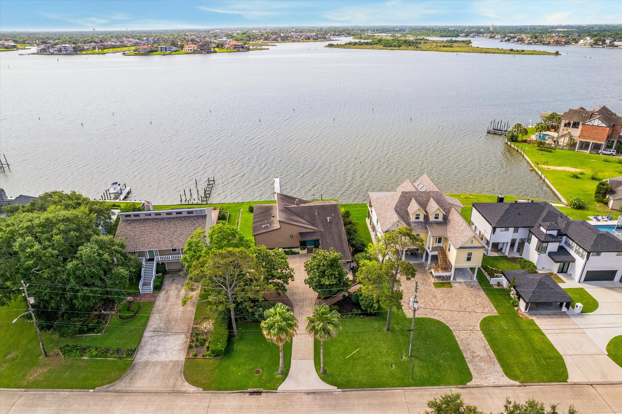 2414 Baycrest Drive Houston, TX 77058 - Photo 43 of 48 an aerial view of a house with a swimming pool