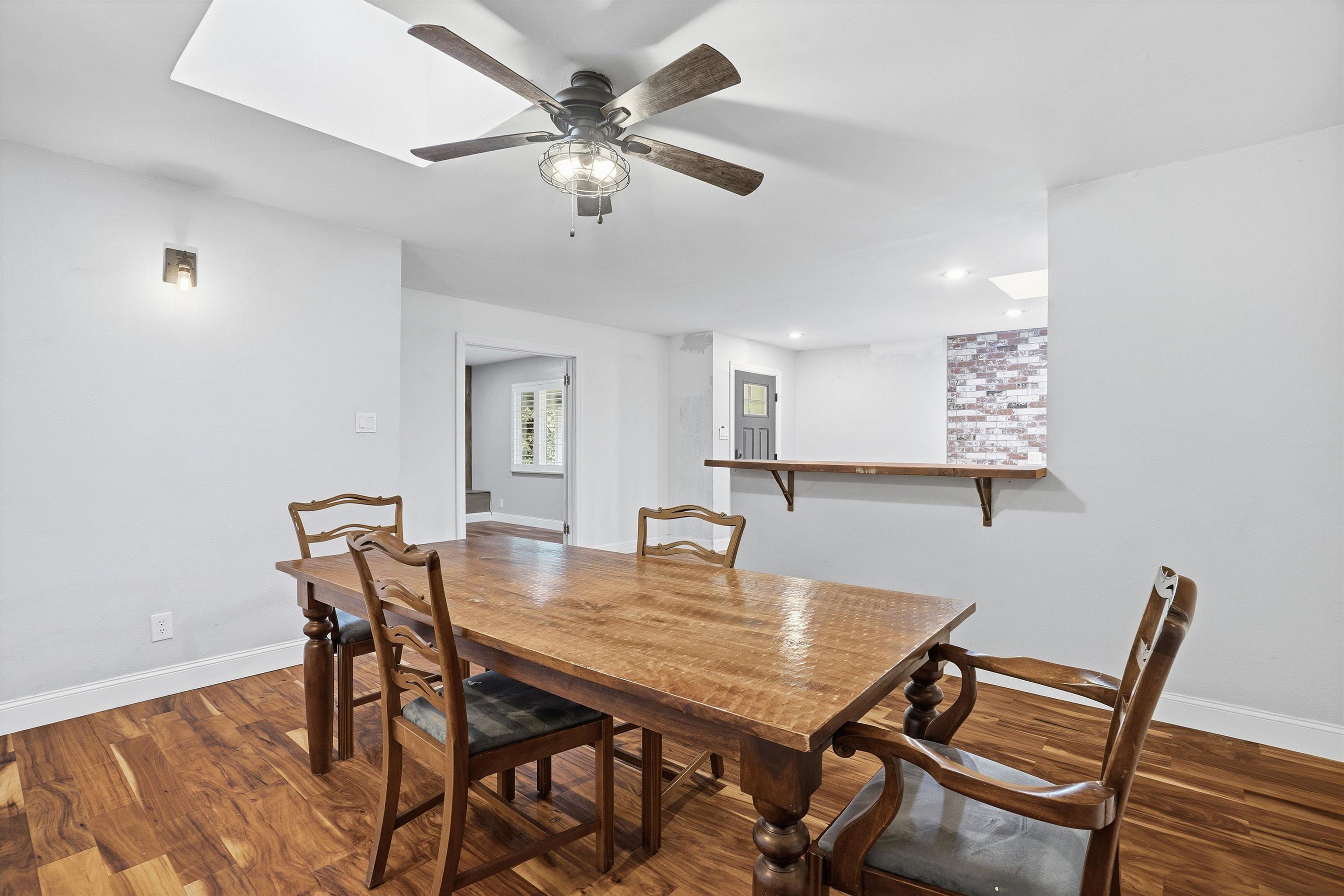4054 Kimberly Place Concord, CA 94521 - Photo 7 of 16 Dining space with dark wood-style flooring, a ceiling fan, and recessed lighting