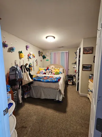 a room with furniture and parked equipment