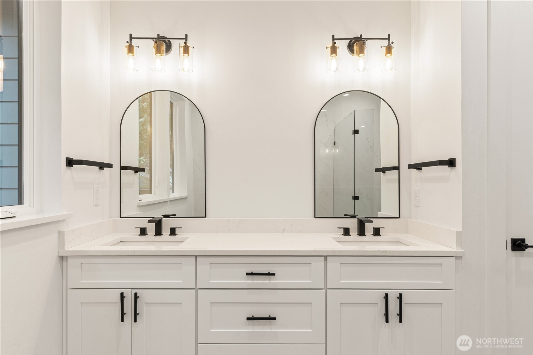 3 Acorn Place Bellingham, WA 98229 - Photo 30 of 35 a bathroom with sink a mirror and vanity