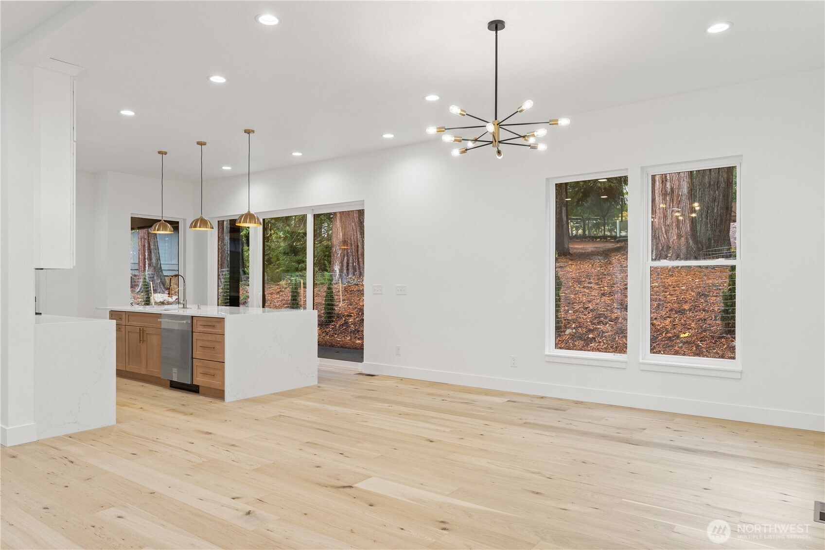 3 Acorn Place Bellingham, WA 98229 - Photo 6 of 35 a view of kitchen with windows and ceiling fan