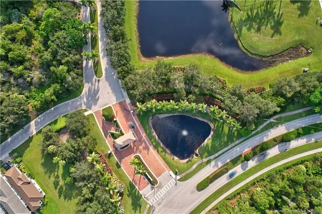 a view of a building with lake view