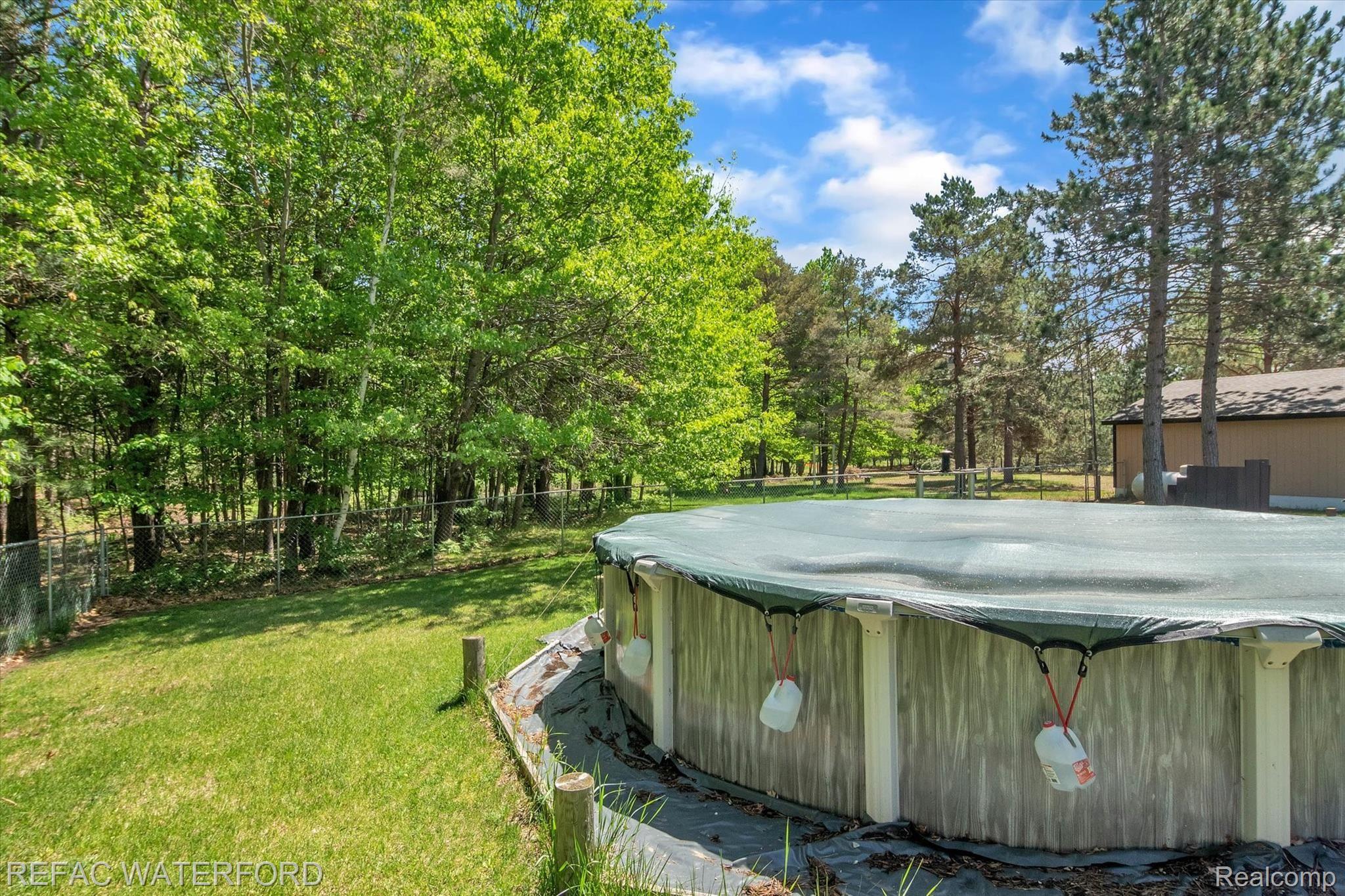 480 Roscommon Road Roscommon, MI 48653 - Photo 46 of 65 Can't you see yourself floating in the pool, looking out at this view?