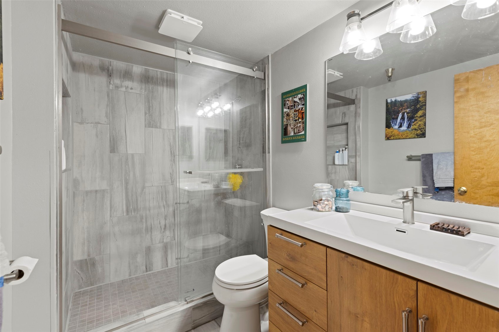 660 Four Oclock Road, Unit 10 Breckenridge, CO 80424 - Photo 16 of 28 Updated with walk-in shower (no tub).
