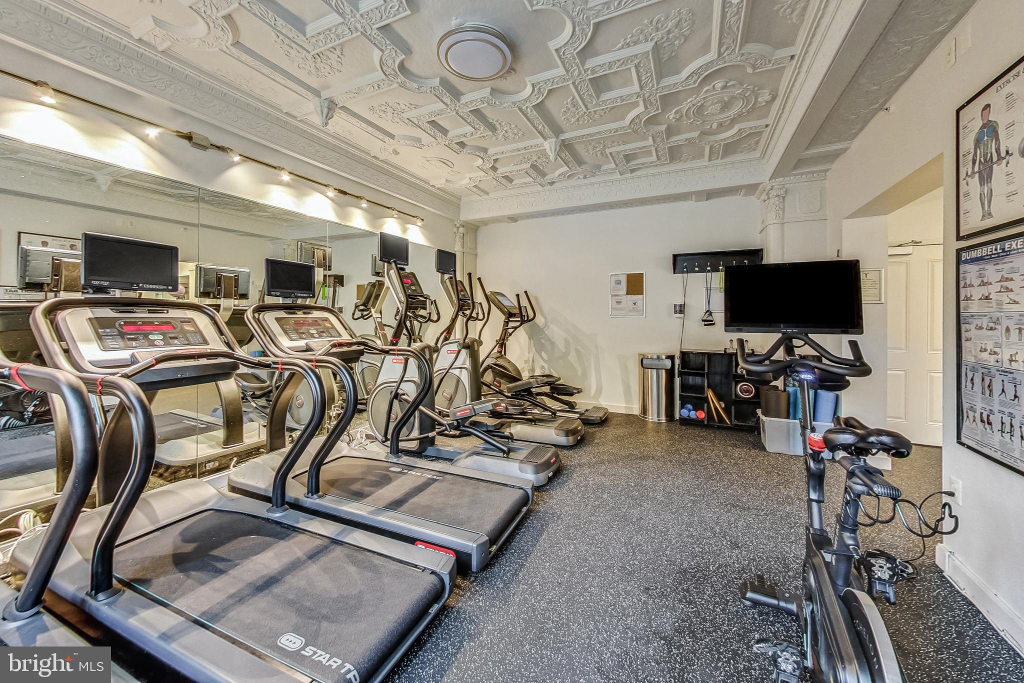 1701 16th Street Northwest, Unit 723 Washington, DC 20009 - Photo 41 of 52 Plenty of equipment to get a workout in