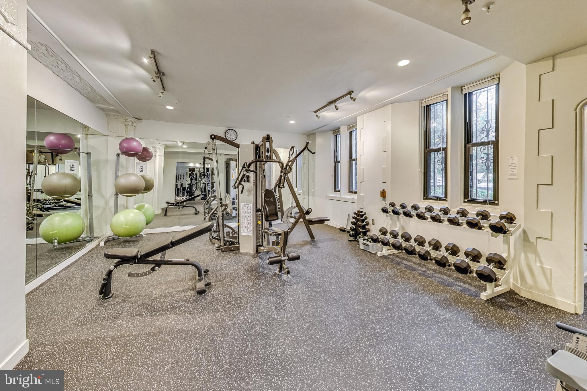 1701 16th Street Northwest, Unit 723 Washington, DC 20009 - Photo 42 of 52 Free weights and machines as well