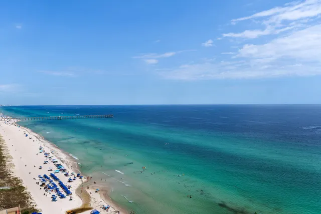 an outdoor view of building