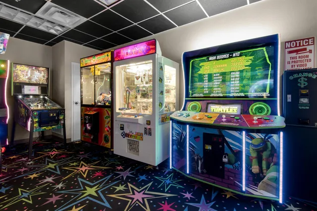 a room with gym equipment