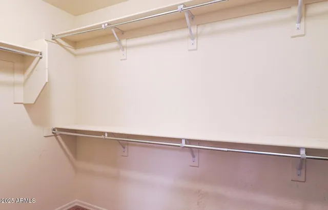 a close view of closet