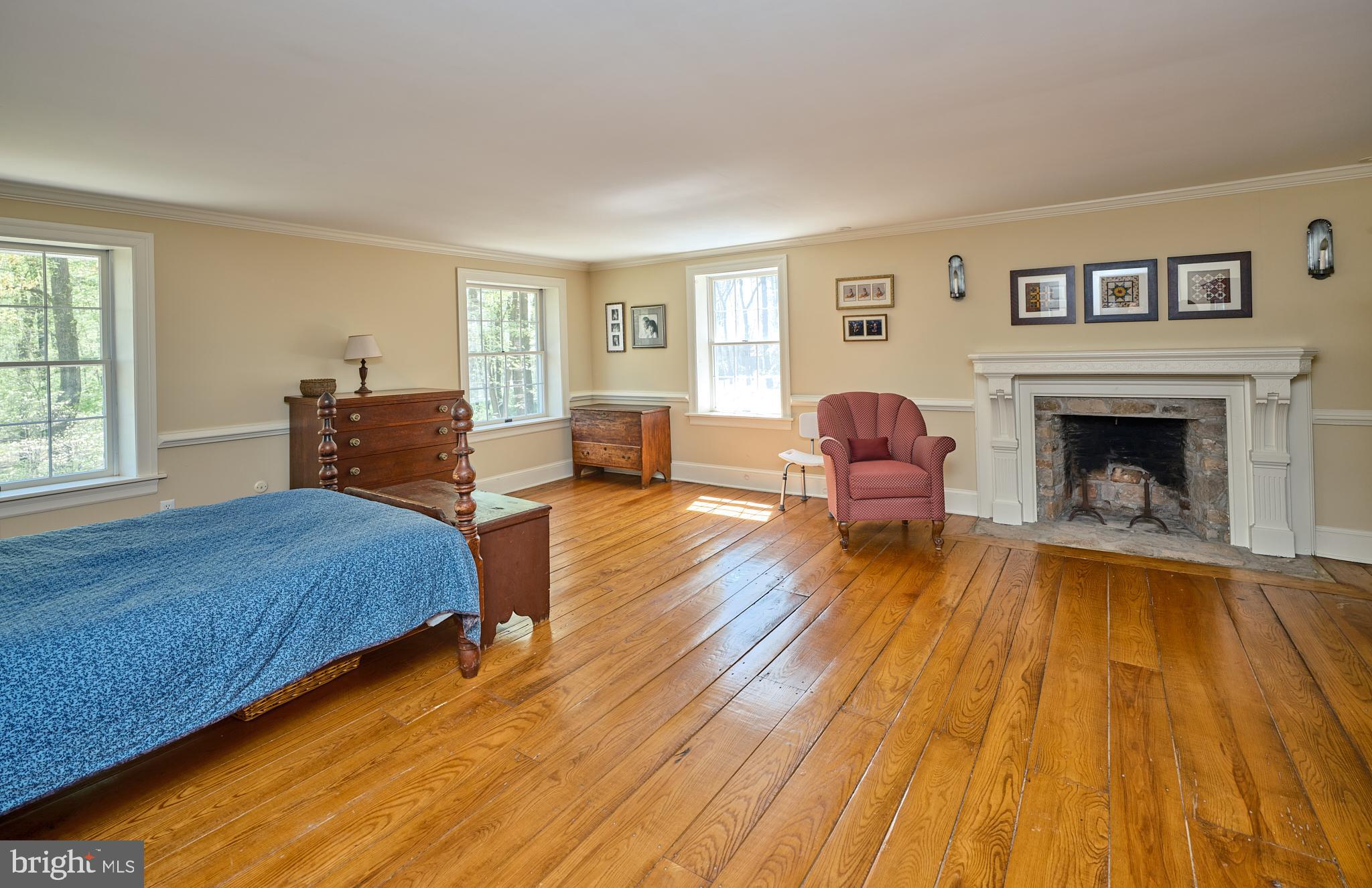 2981 Comfort Road New Hope, PA 18938 - Photo 17 of 33 a bedroom with a bed and wooden floor