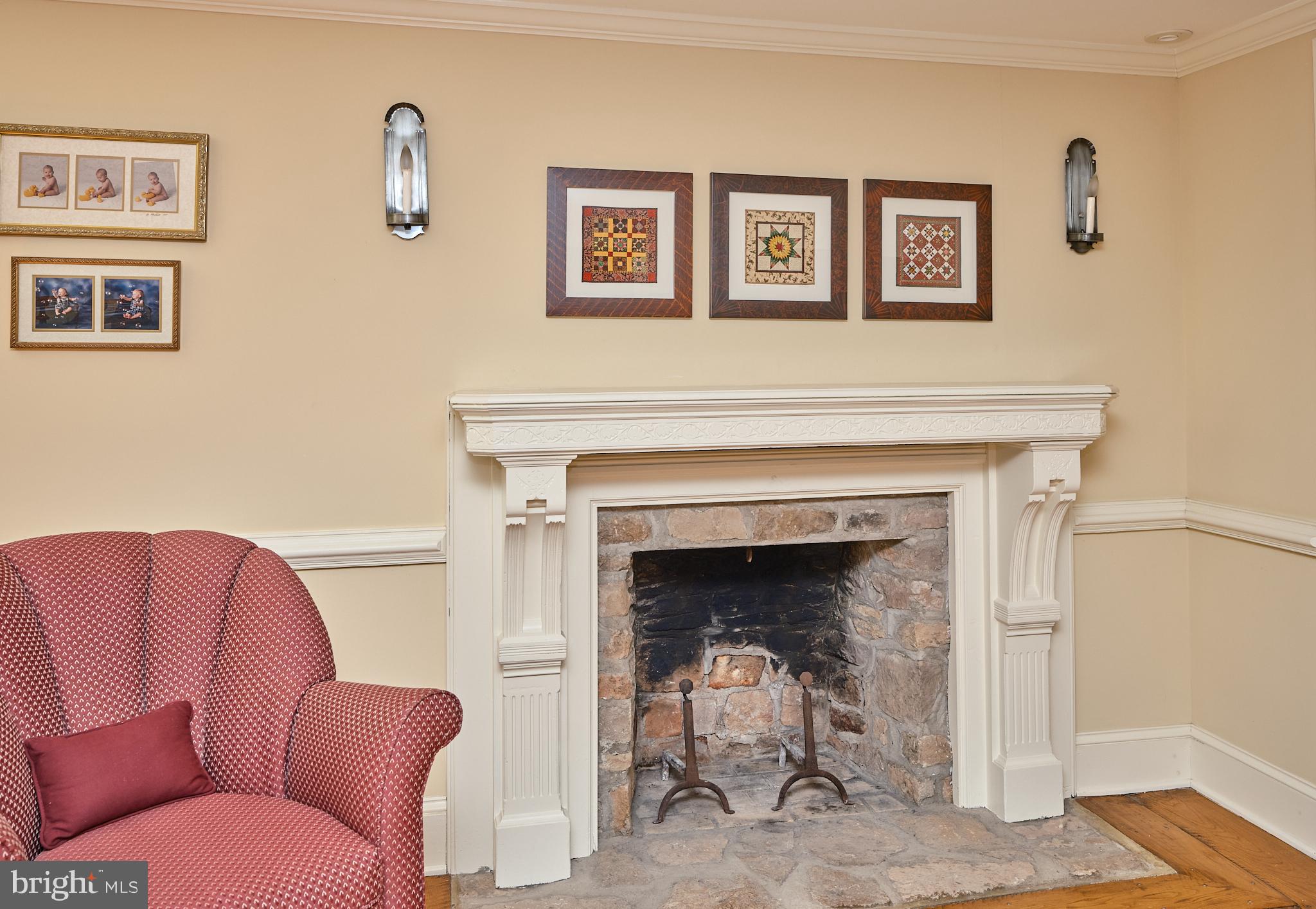 2981 Comfort Road New Hope, PA 18938 - Photo 18 of 33 a living room with furniture and a fireplace
