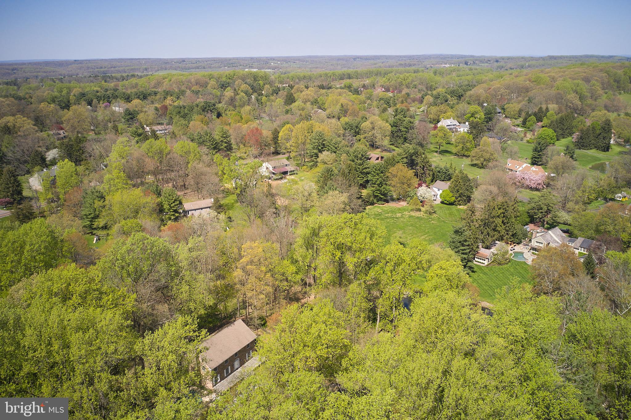 2981 Comfort Road New Hope, PA 18938 - Photo 29 of 33 an aerial view of residential houses with outdoor space and trees