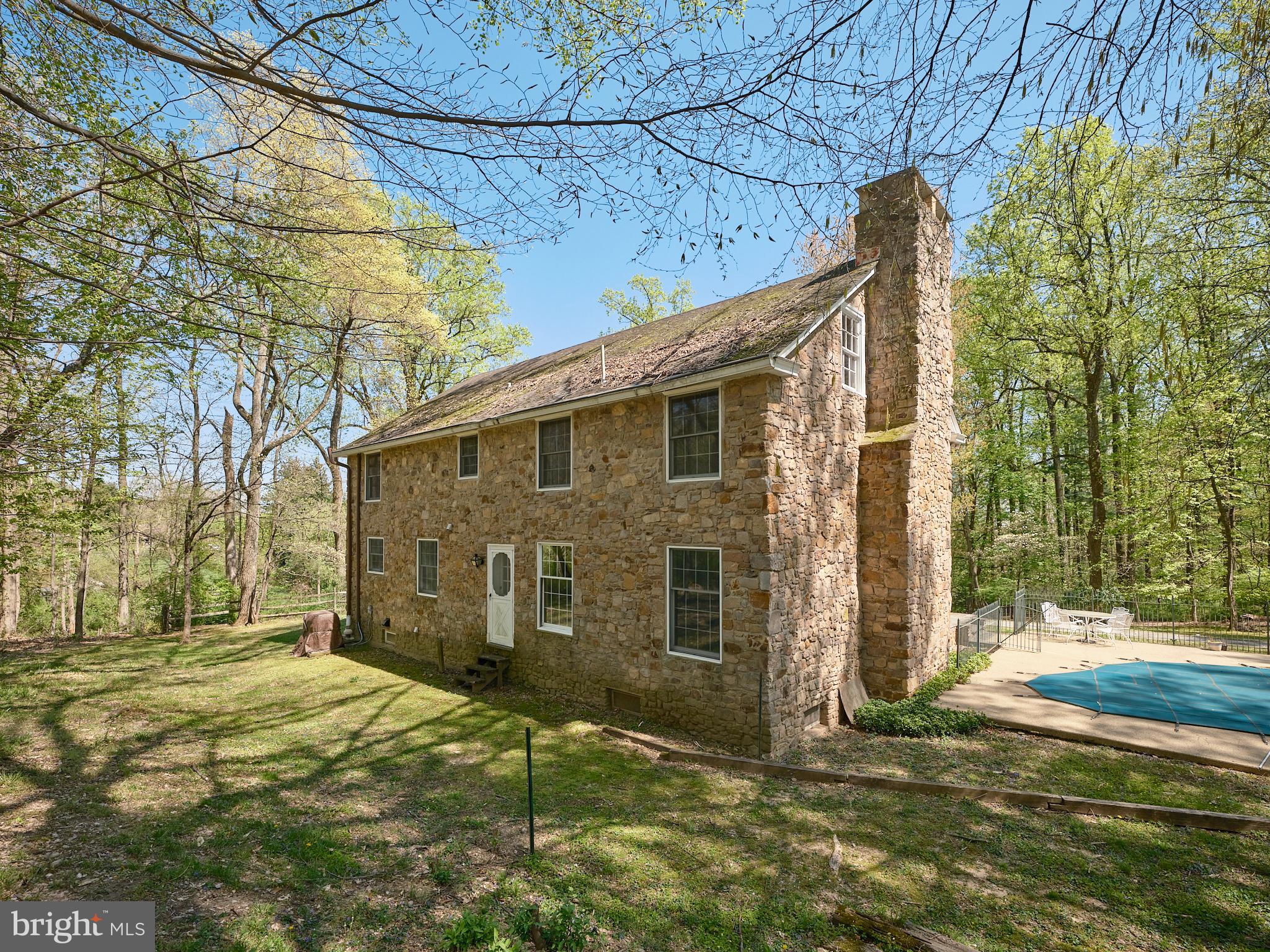 2981 Comfort Road New Hope, PA 18938 - Photo 31 of 33 a view of a blue house with a large tree