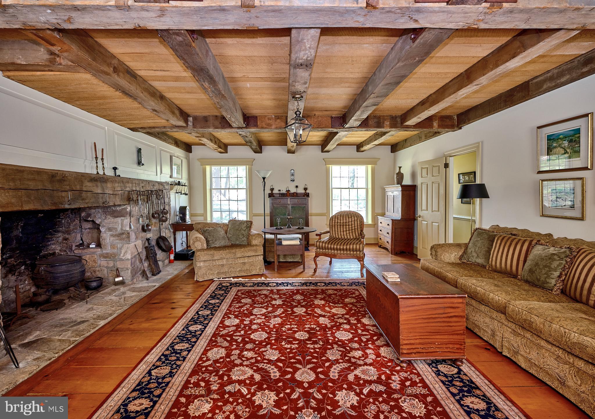 2981 Comfort Road New Hope, PA 18938 - Photo 9 of 33 a living room with furniture and a fireplace