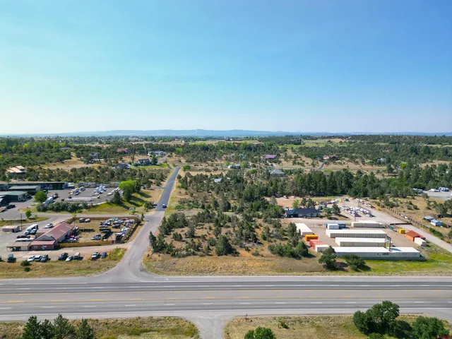 an aerial view of a city