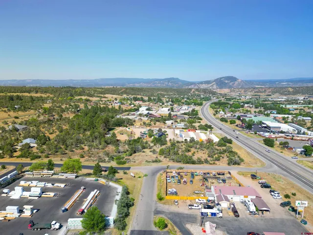 an aerial view of a city