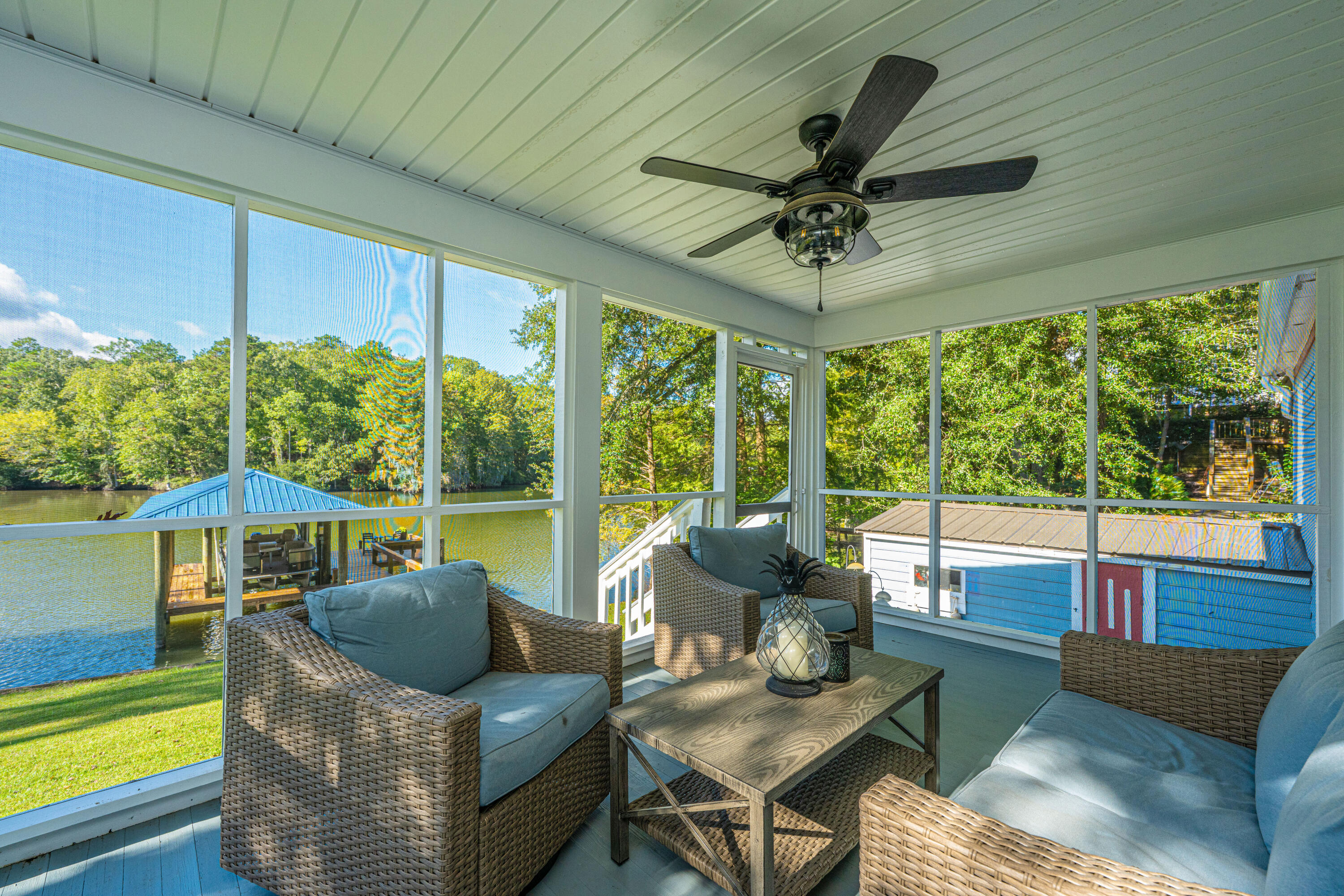1075 Chapel Branch Road Santee, SC 29142 - Photo 26 of 35 Screened Back Porch