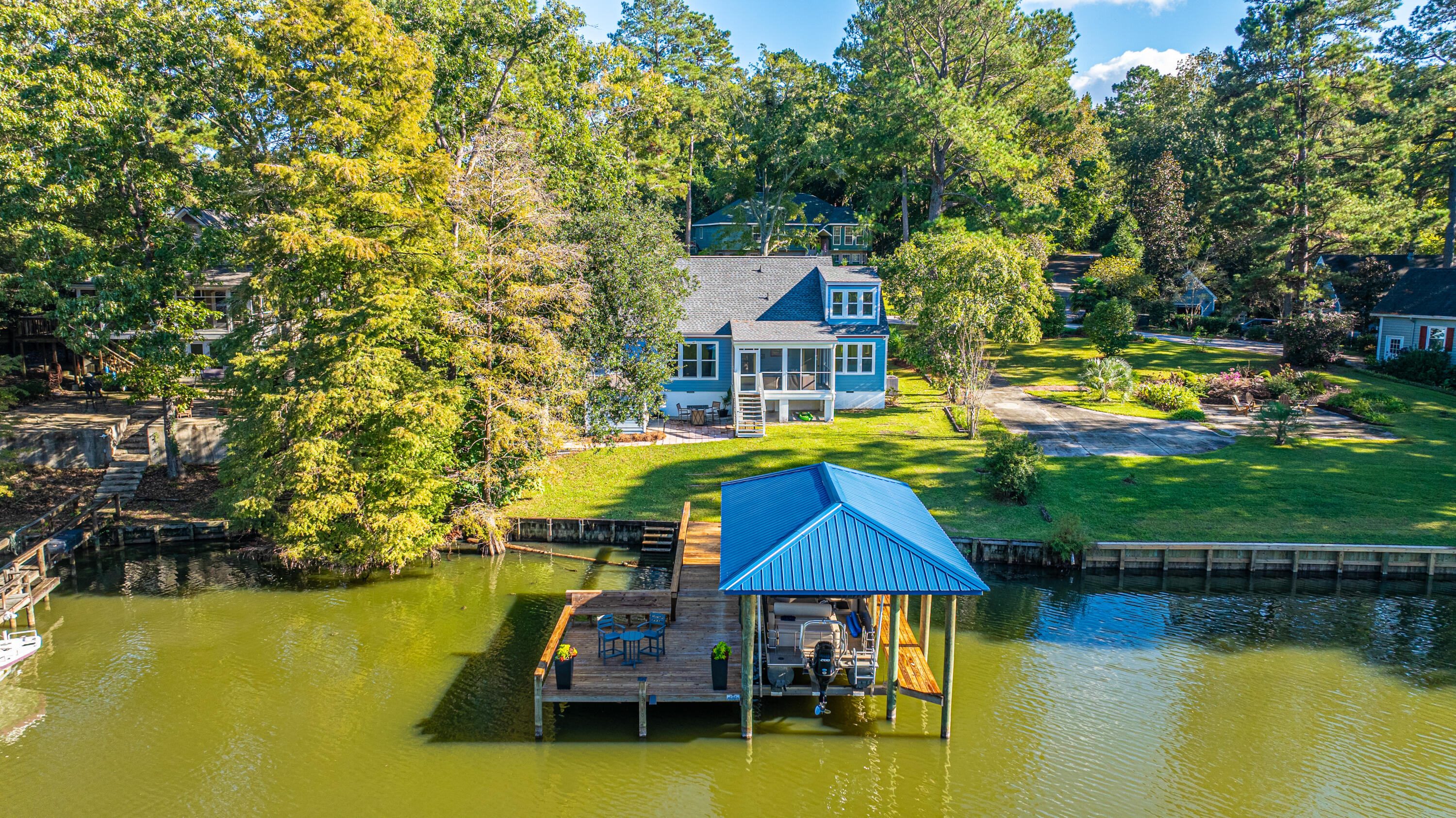 1075 Chapel Branch Road Santee, SC 29142 - Photo 30 of 35 Great Fishing From the Dock