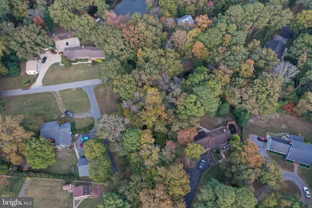 an aerial view of house with outdoor space