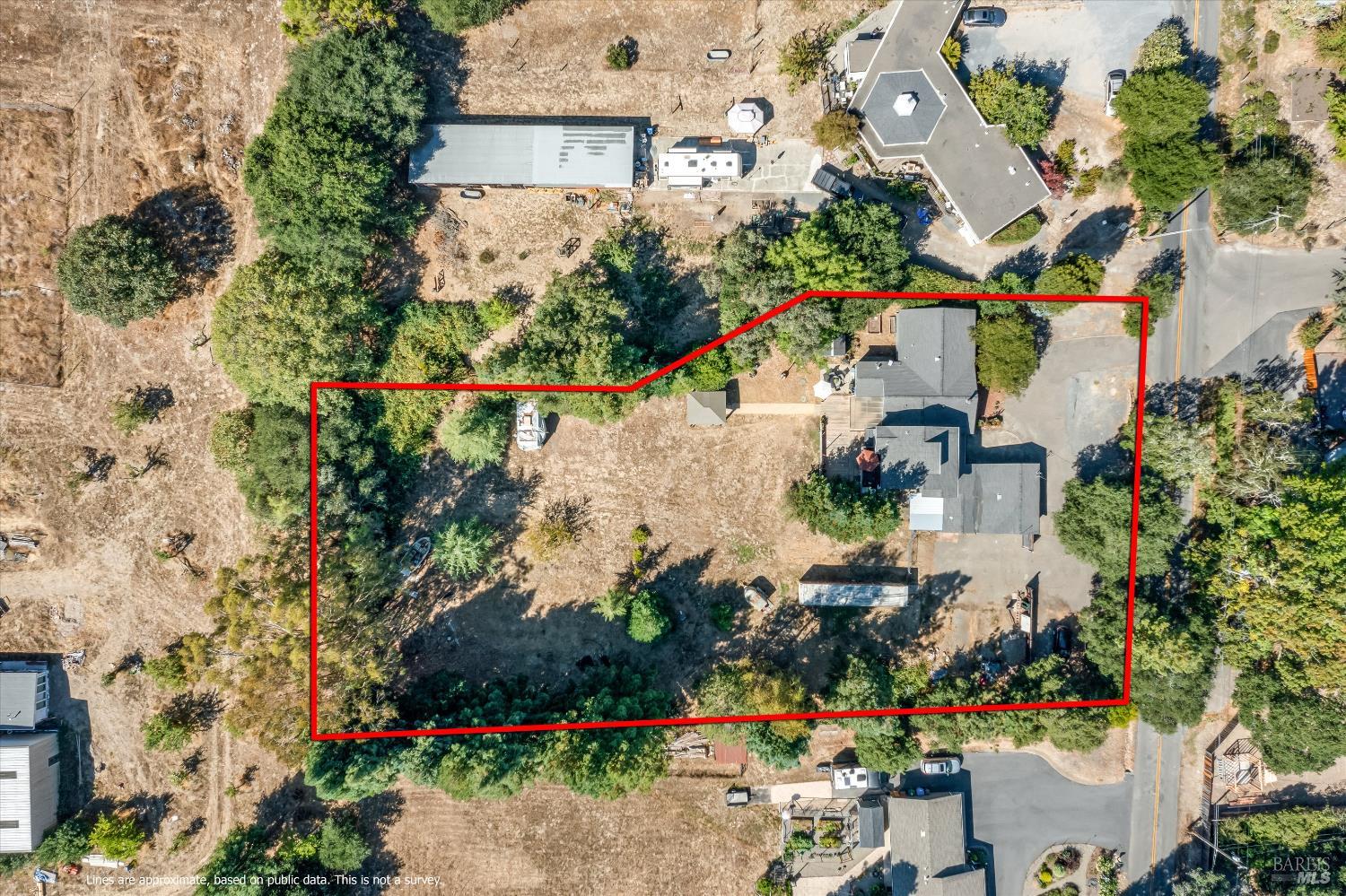 8061 Elphick Road Sebastopol, CA 95472 - Photo 35 of 40 an aerial view of a house