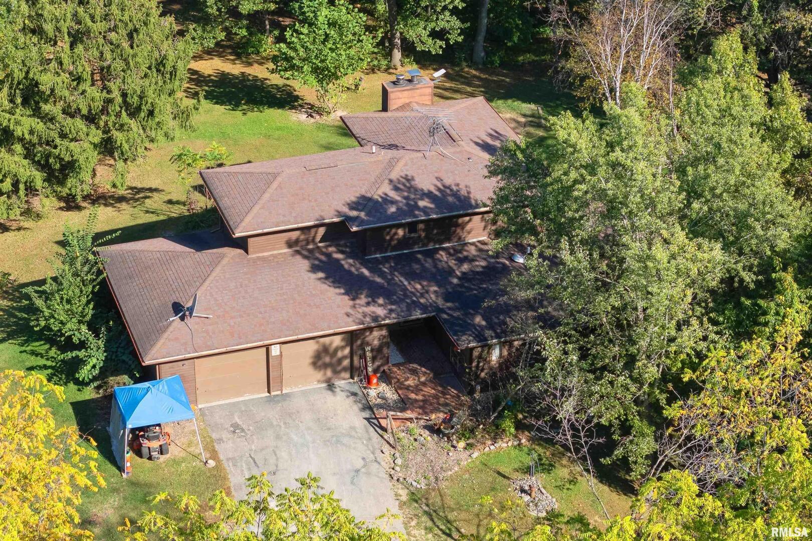 8039 Hazel Road Morrison, IL 61270 - Photo 2 of 39 an aerial view of house with yard