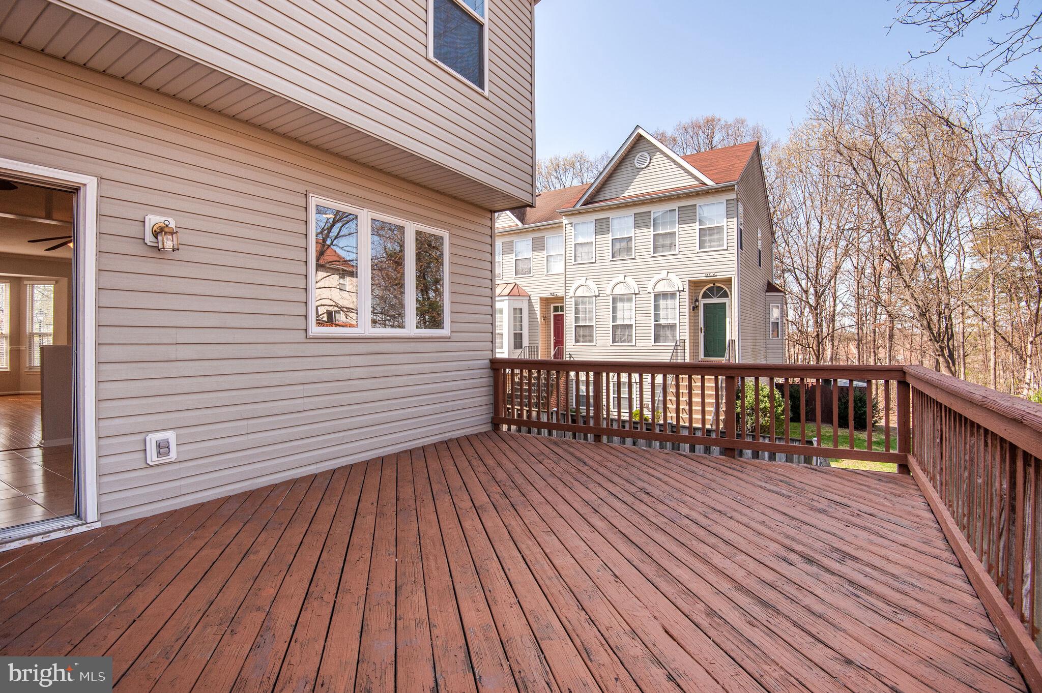 14812 Edman Circle Centreville, VA 20121 - Photo 21 of 24 a view of a house with wooden deck