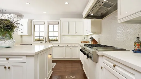 a bathroom with a sink a mirror and a potted plant