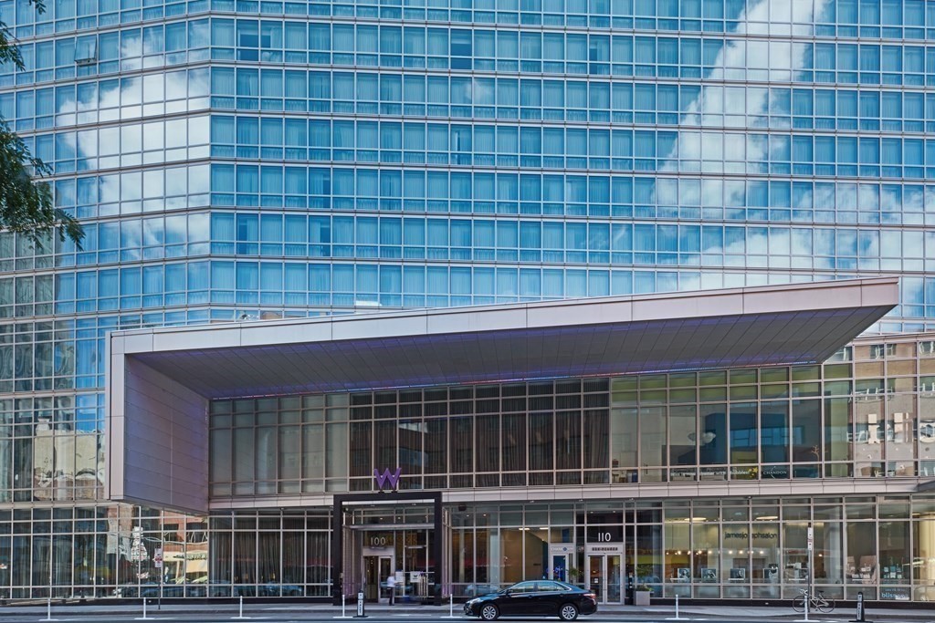 110 Stuart Street, Unit 24I Boston, MA 02116 - Photo 21 of 24 a front view of a building with glass windows