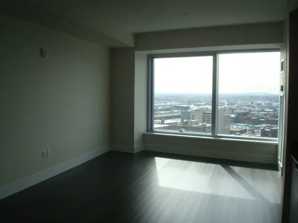 a view of a room with window