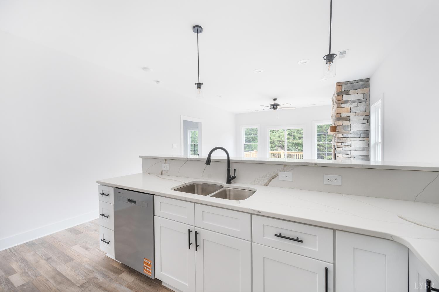 451 Dearborn Road Evington, VA 24550 - Photo 15 of 45 a kitchen with a sink and a window
