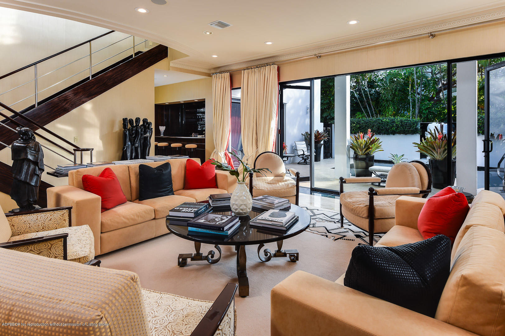 505 South County Road Palm Beach, FL 33480 - Photo 2 of 17 Living Room View