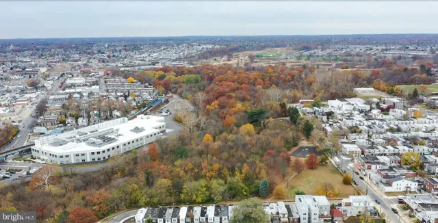 an aerial view of a city
