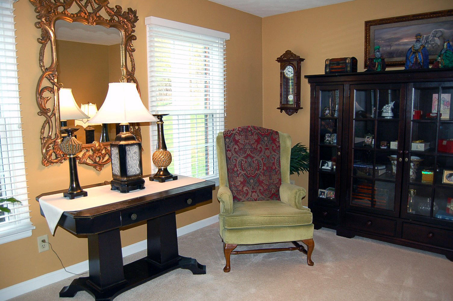 52 Ridgeview Road Blue Ridge, VA 24064 - Photo 2 of 46 a living room with furniture a lamp and large window