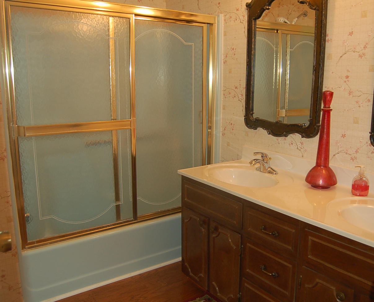 52 Ridgeview Road Blue Ridge, VA 24064 - Photo 18 of 46 a bathroom with a sink and a mirror