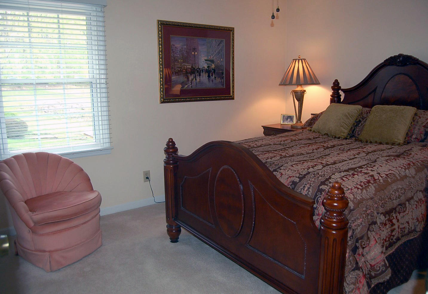 52 Ridgeview Road Blue Ridge, VA 24064 - Photo 19 of 46 a bedroom with a bed and a couch with window