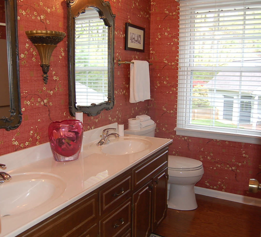 52 Ridgeview Road Blue Ridge, VA 24064 - Photo 20 of 46 a bathroom with a sink toilet and mirror
