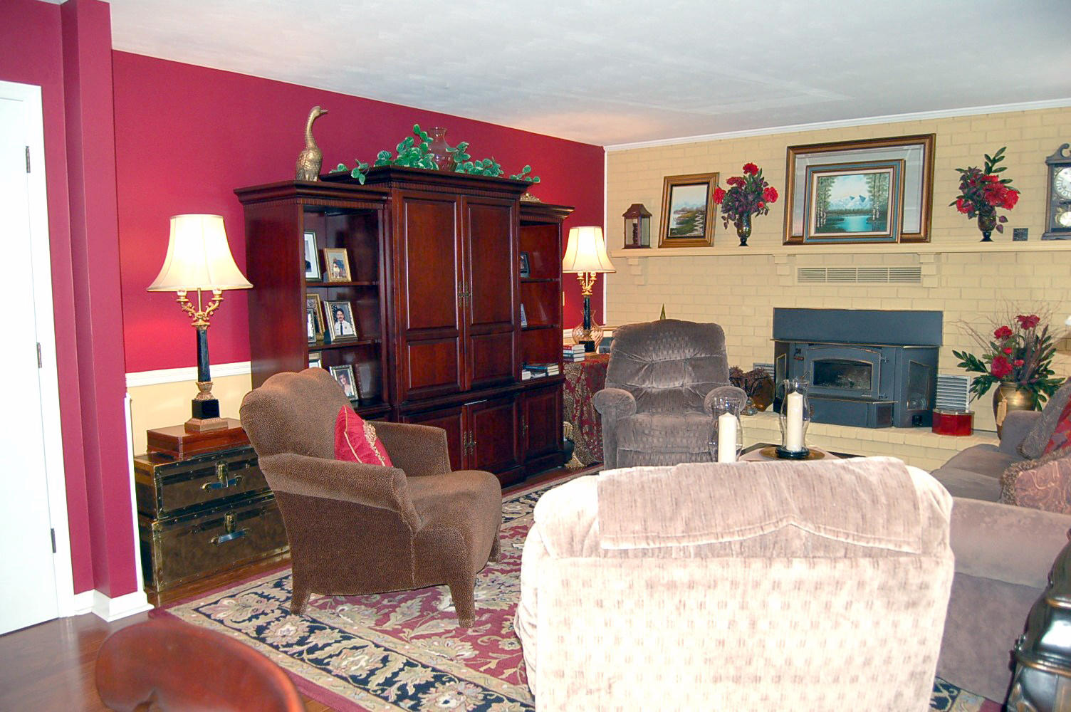52 Ridgeview Road Blue Ridge, VA 24064 - Photo 10 of 46 a living room with furniture a piano and a fireplace