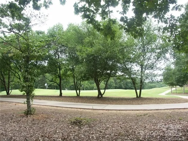 a view of park with trees