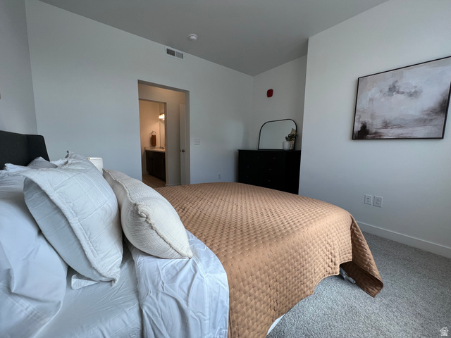 718 West Blue Magic Lane, Unit S201 Midvale, UT 84047 - Photo 9 of 18 Bedroom with carpet floors and connected bathroom