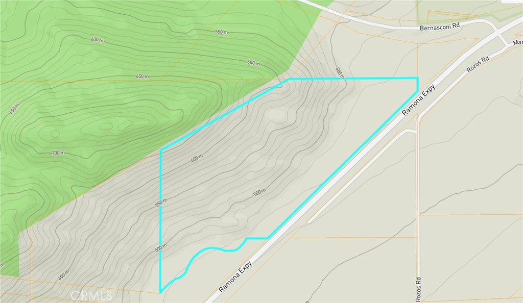 0 Ramona Expressway Perris, CA 92571 - Photo 6 of 13 Topography map of lot