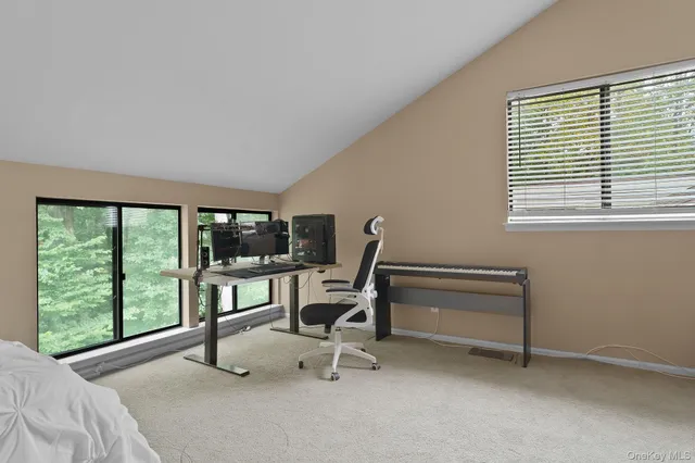a view of a livingroom with furniture