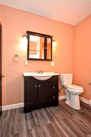 a bathroom with a sink and a toilet