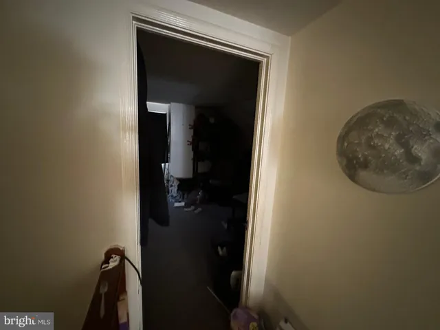 a view of a storage room