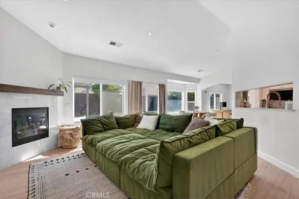 a table and chairs in a room