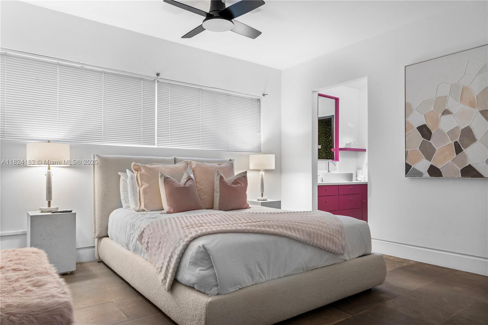 1606 South Bayshore Drive Miami, FL 33133 - Photo 29 of 54 a bedroom with a bed and a painting on the wall