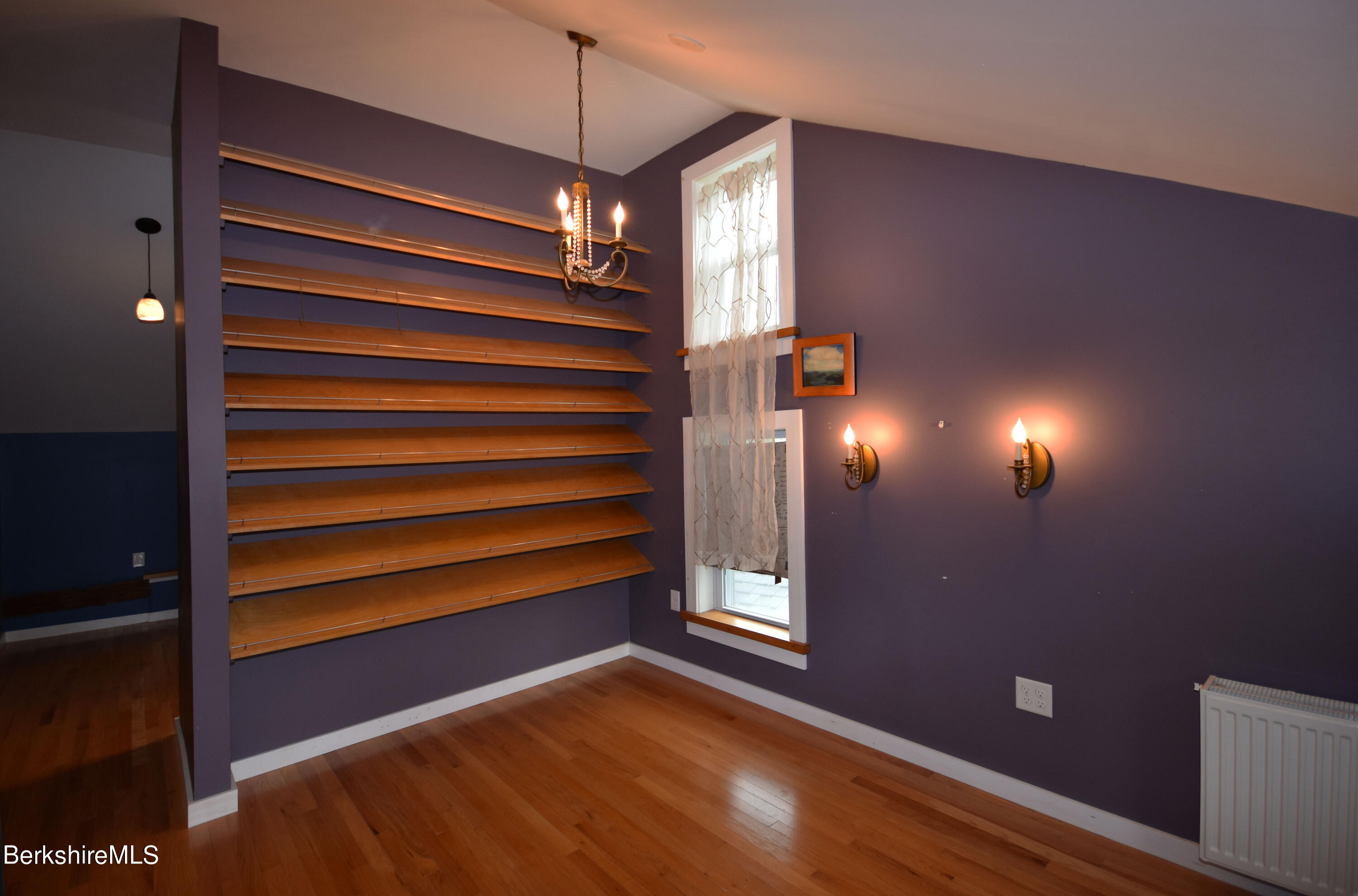 110 Tyringham Road Lee, MA 01238 - Photo 33 of 60 a view of empty room with stairs and wooden floor