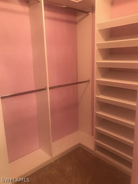 13010 Positano Circle, Unit 101 Naples, FL 34105 - Photo 18 of 26 a view of walk in closet with empty racks